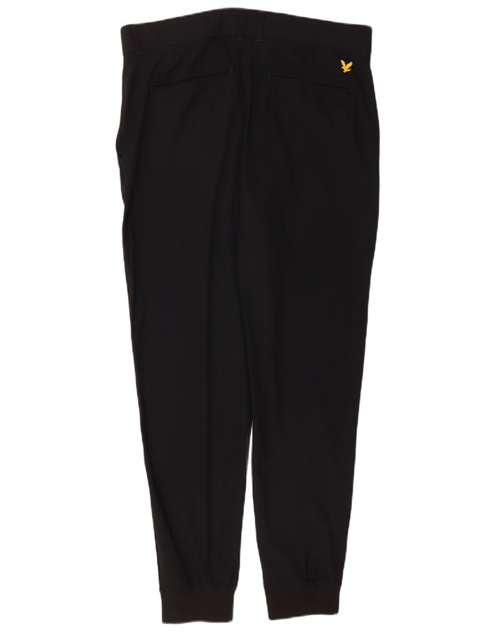 Lyle & Scott Herren Jogger Chinohose W36 L30 Schwarz Polyamid