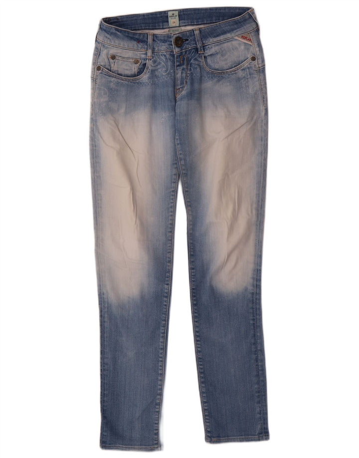 Replay Damen Skinny Jeans W28 L30 Blau