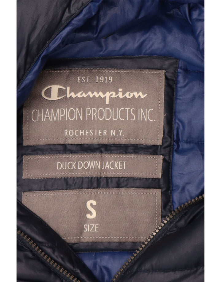 Champion Herren gepolsterte gepolsterte Jacke UK 36 Small Marineblau