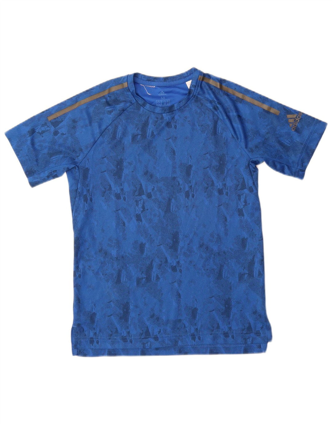 Adidas Climacool T-Shirt für Jungen, 11–12 Jahre, mittelblau, geometrisch