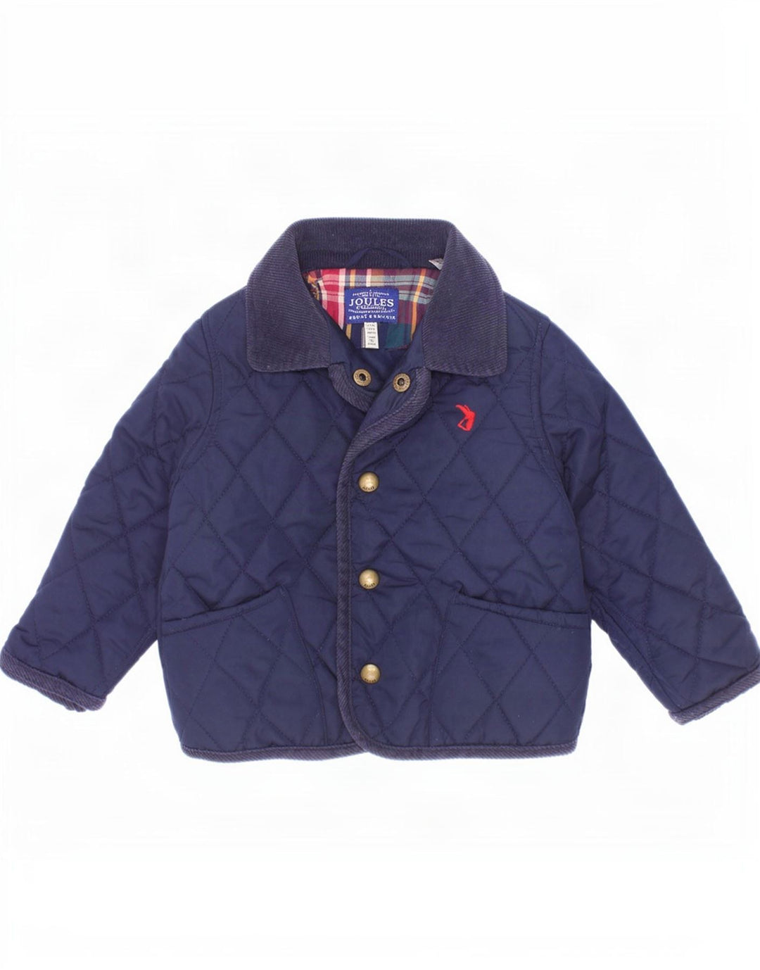 Joules Baby-Jungen-Steppjacke, 12–18 Monate, marineblaues Polyester