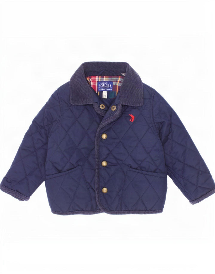 Joules Baby-Jungen-Steppjacke, 12–18 Monate, marineblaues Polyester