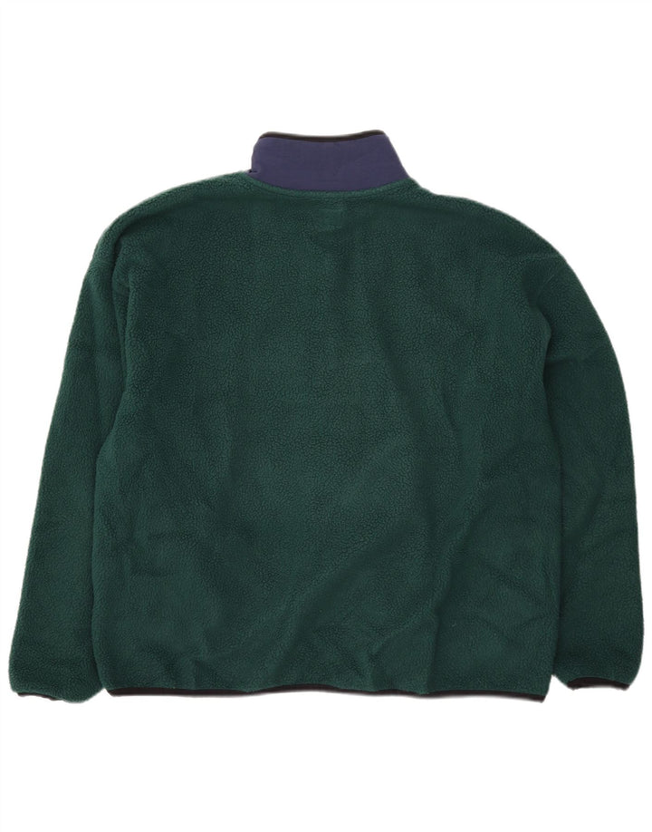 Levi's übergroßer Fleece-Pullover für Damen, UK 14, Mittelgrün, Farbblock