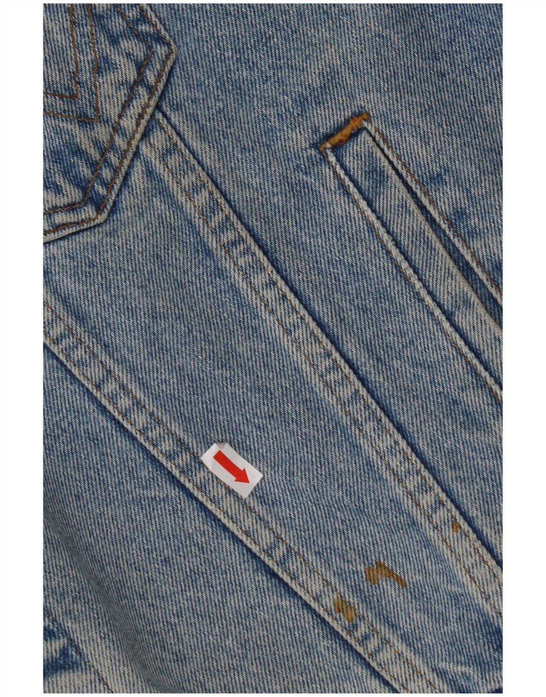 WRANGLER Herren-Jeansweste mit lockerer Passform, UK 36, Größe S, blau, Baumwolle