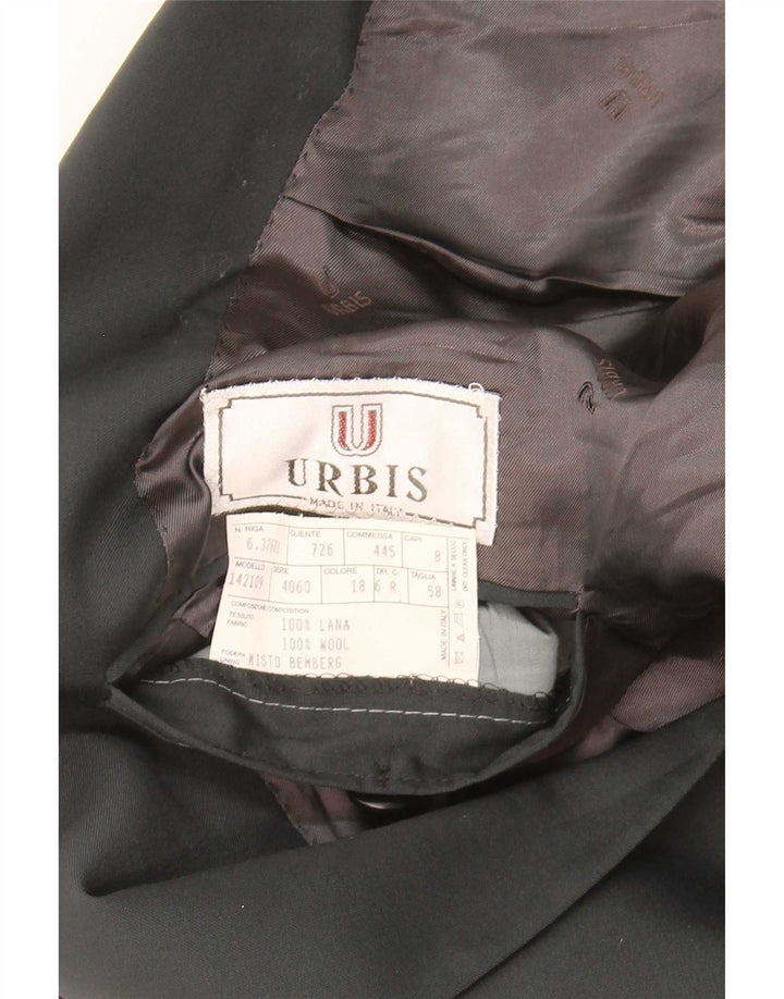 Ing Loro Piona & Co. Herren Zweireihige Blazerjacke IT 58 4XL Schwarz