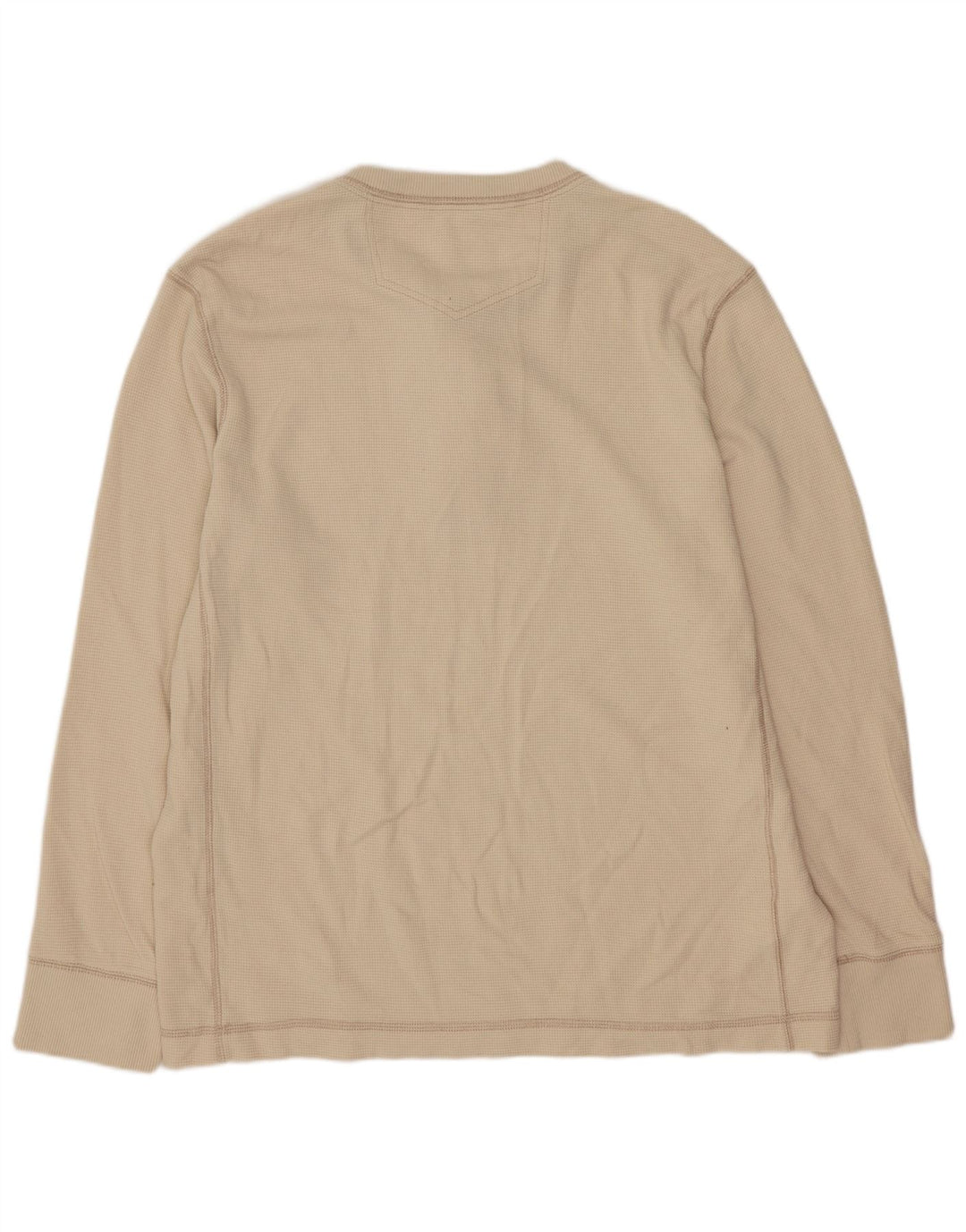 Eddie Bauer Herren-Top, langärmelig, groß, beige Baumwolle