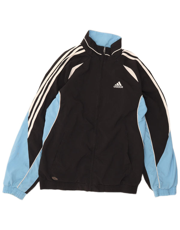Adidas Herren Trainingsanzug Top Jacke UK 34/36 Small Schwarz Colourblock