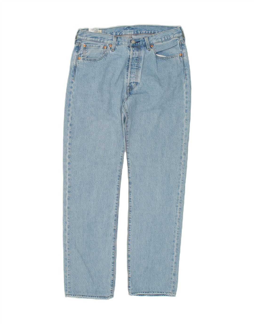 LEVI'S Herren 504 Straight Jeans W33 L32 Blaue Baumwolle