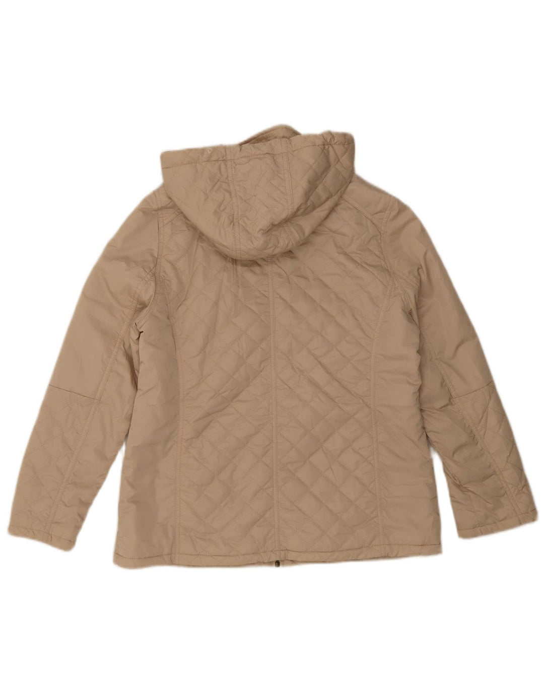 Marks & Spencer Damen Steppjacke mit Kapuze UK 12 Medium Beige