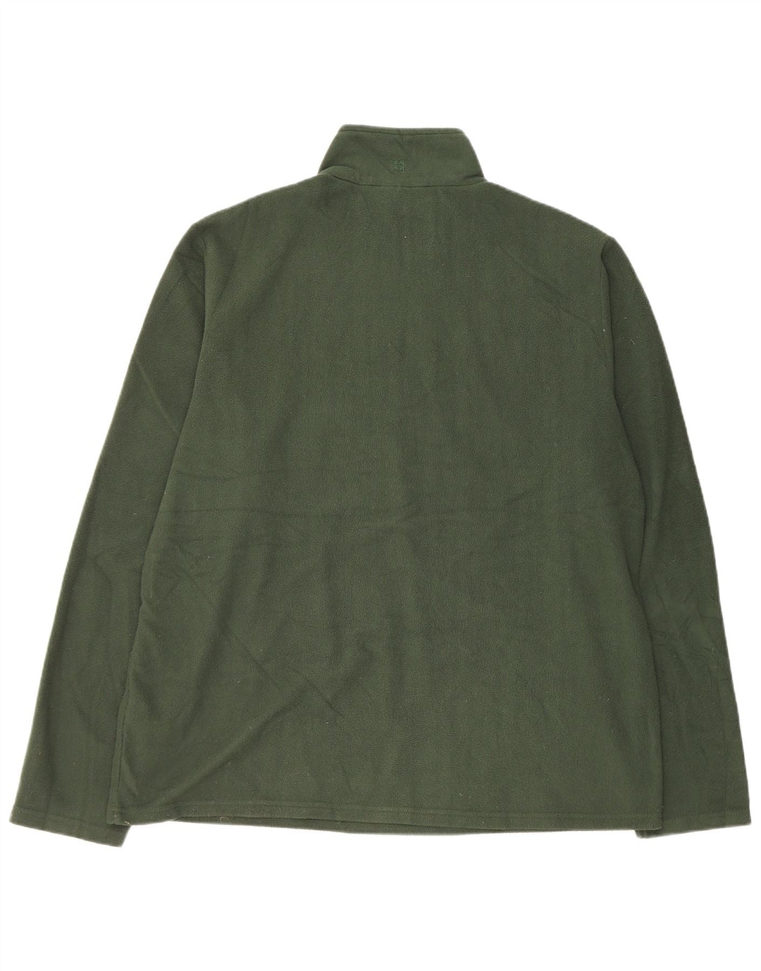 Mountain Warehouse Herren-Fleecepullover mit Reißverschluss am Hals, XL, grünes Polyester