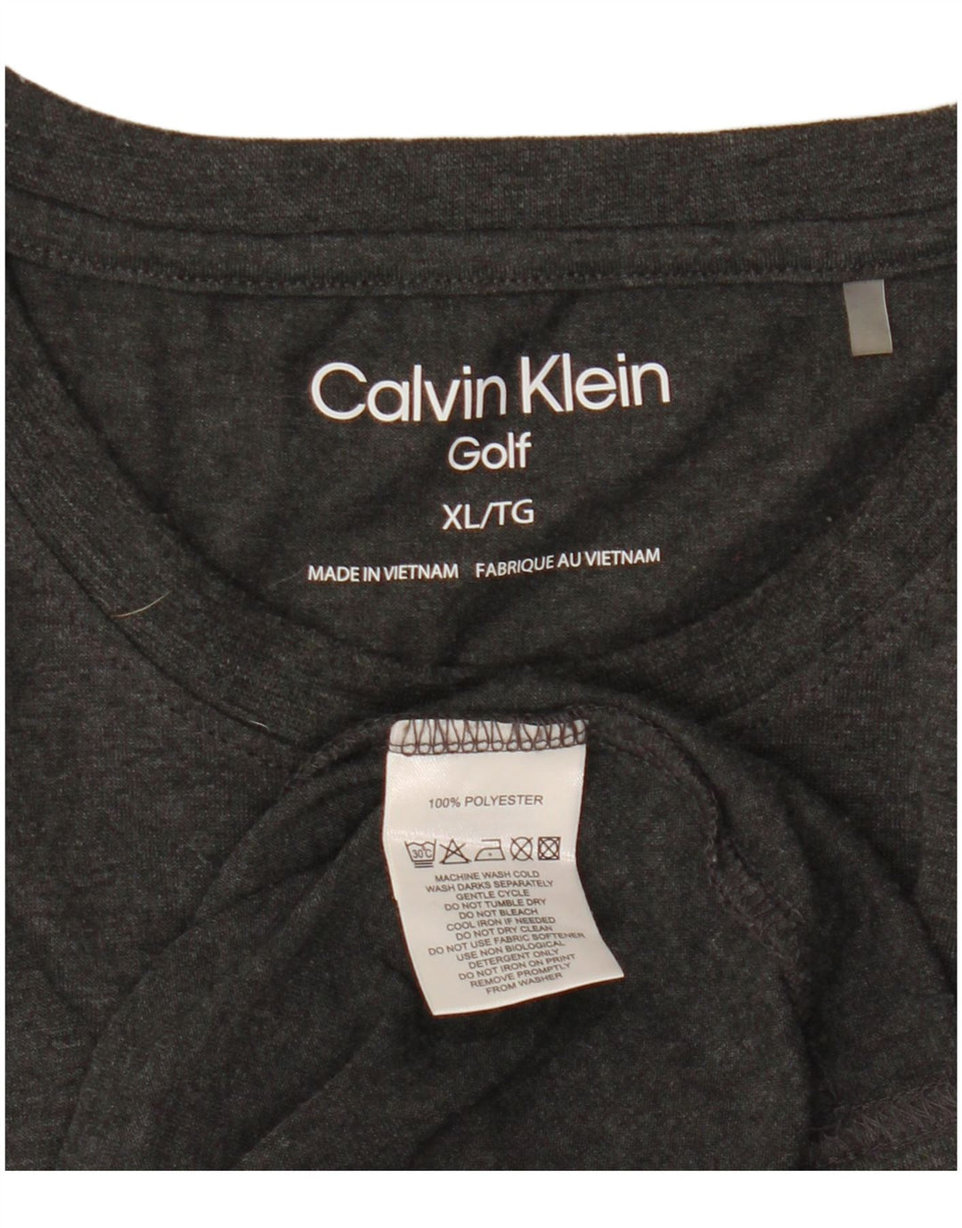 Calvin Klein Herren T-Shirt Top XL Grau Polyester