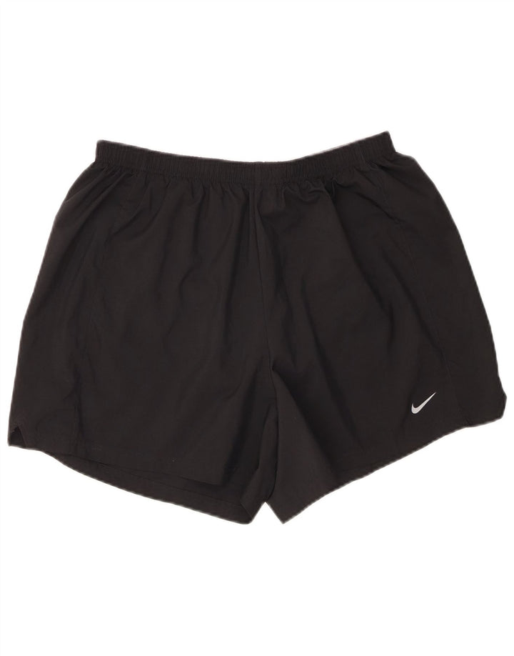 Nike Herren Fit Dry Sportshorts, groß, aus schwarzem Polyester