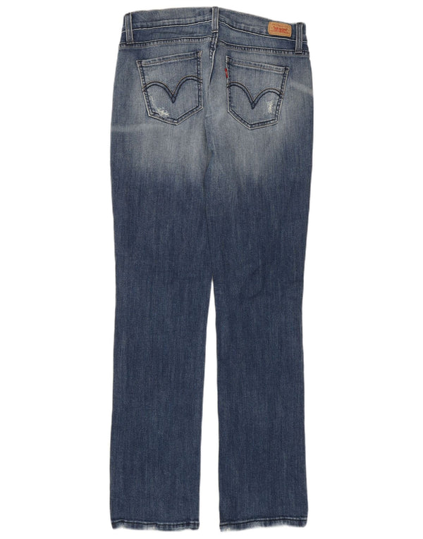 Levi's Damen 504 Super Low Straight Jeans US 7 Medium W29 L31 Blaue Baumwolle