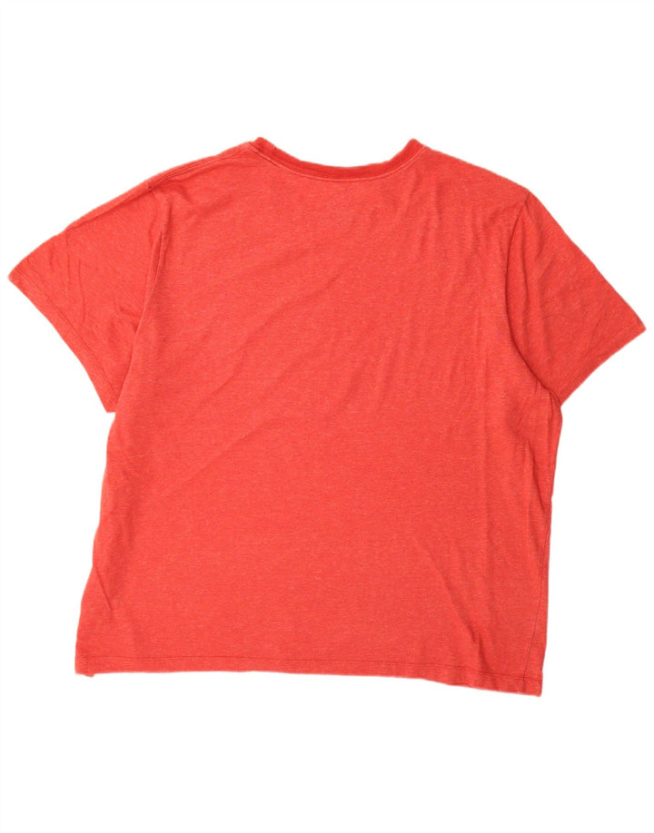 NIKE Herren Dri Fit T-Shirt Top 2XL Rote Baumwolle