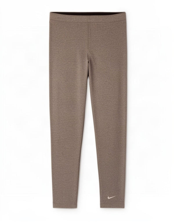 Nike Damen Leggings UK 18 XL Grau gefleckte Baumwolle