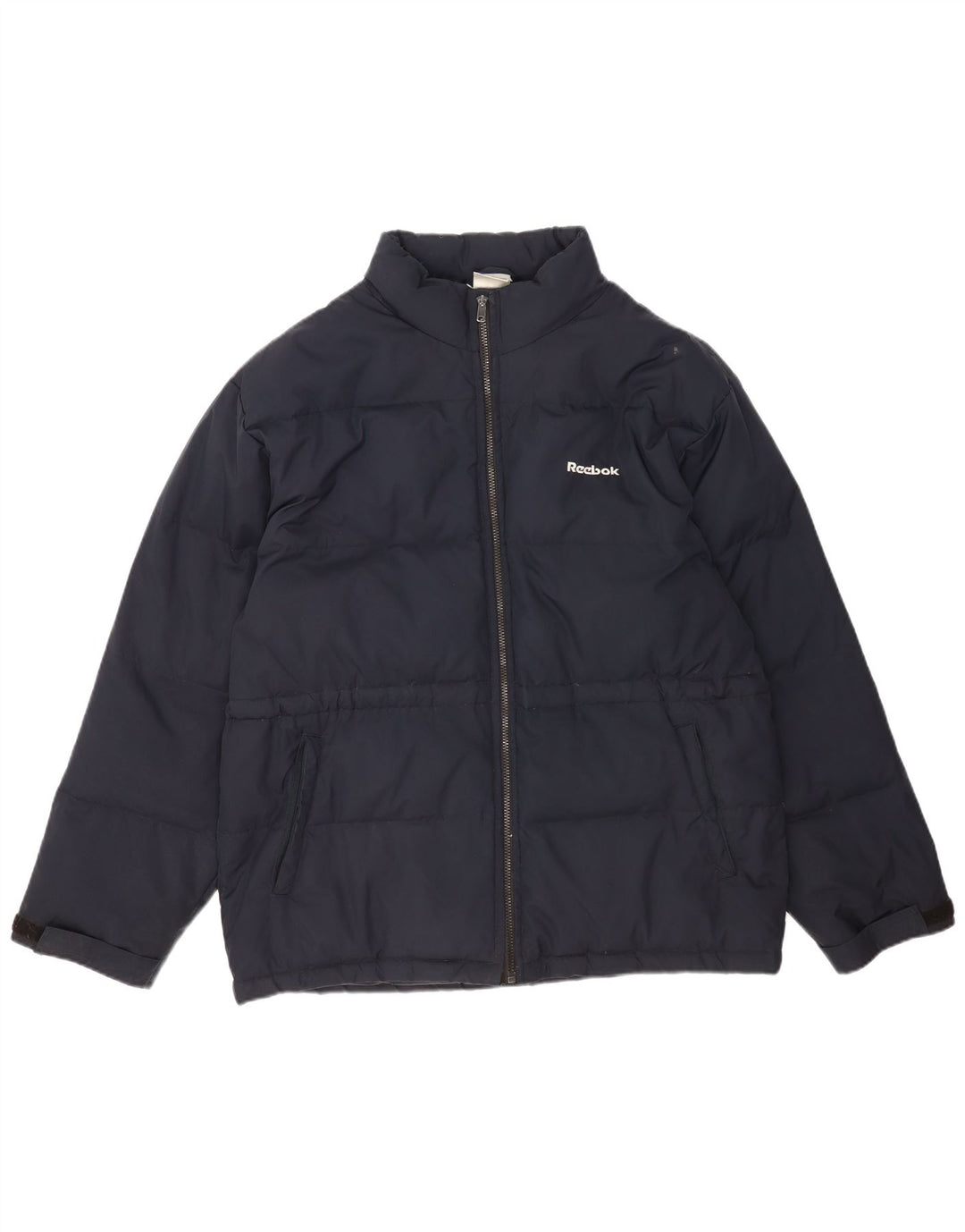 Reebok Damen Übergroße gepolsterte Jacke UK 16 Large Marineblau Polyester