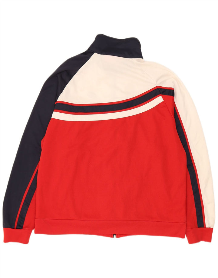 Lotto Damen-Trainingsanzug-Top-Jacke, UK 16, Größe L, Rot, Farbblock