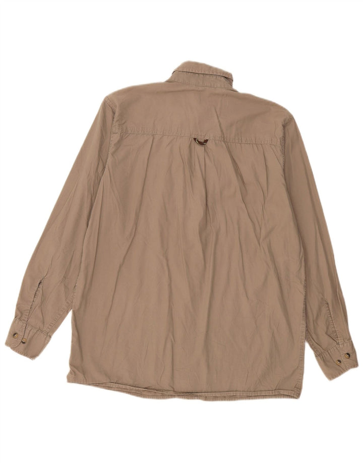Wrangler Herrenhemd aus mittlerer Khaki-Baumwolle