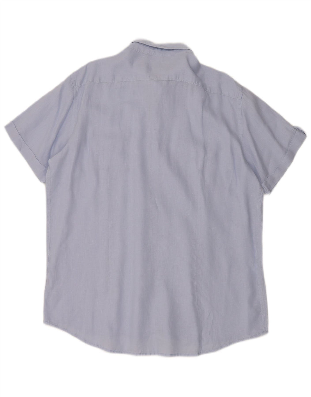Carrera Herren Kurzarmhemd XL Blaues Leinen