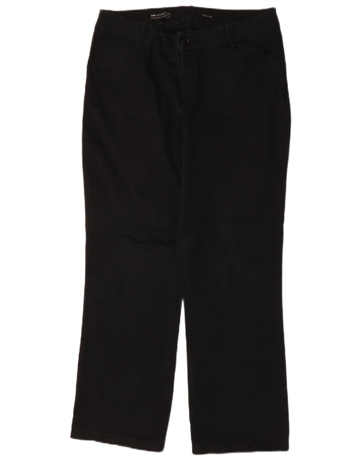 LEE Damen Curvy Fit Straight Casual-Hose W36 L30 Marineblau