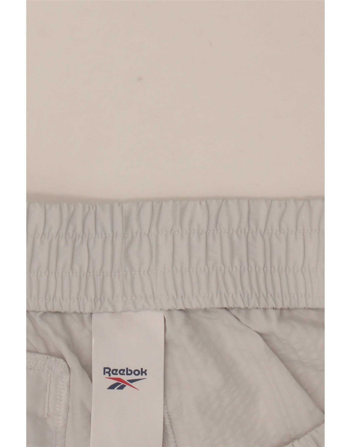 Reebok Herren Cargo Sport Shorts Large Weiß Polyester