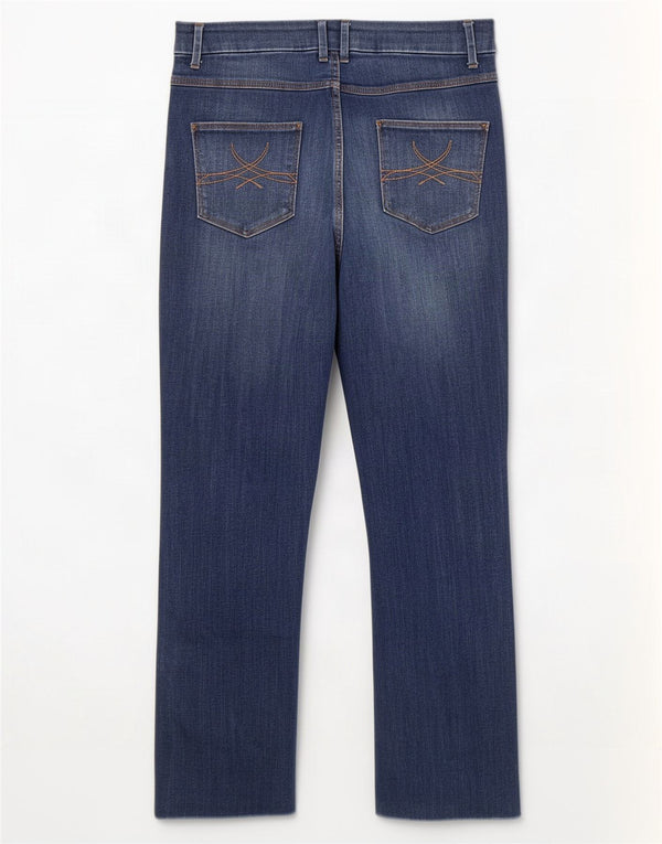 Marks & Spencer Damen Bootcut-Jeans UK 12 Medium W30 L26 Blaue Baumwolle