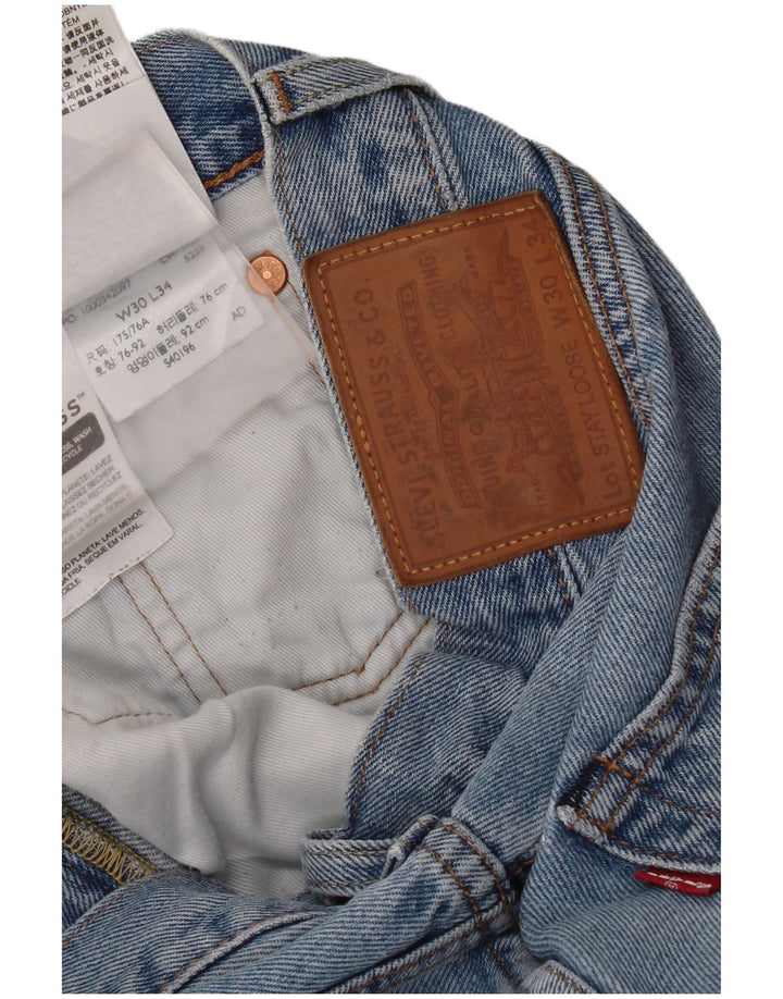 Levi's lockere Damenjeans, W30, L34, blaue Baumwolle