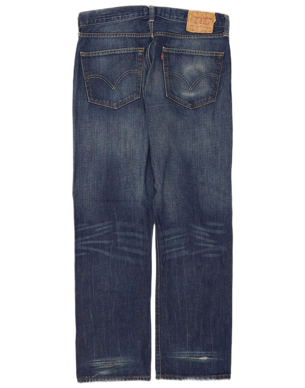 Levi's Herren 501 Straight Jeans W34 L32 Blaue Baumwolle