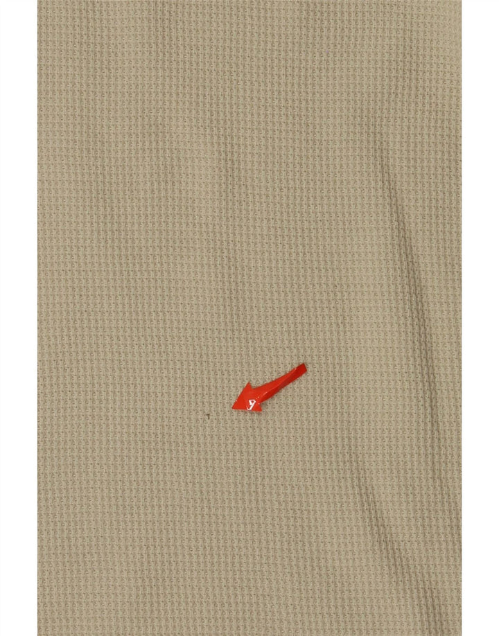 Reebok Herren Poloshirt Große Beige Baumwolle