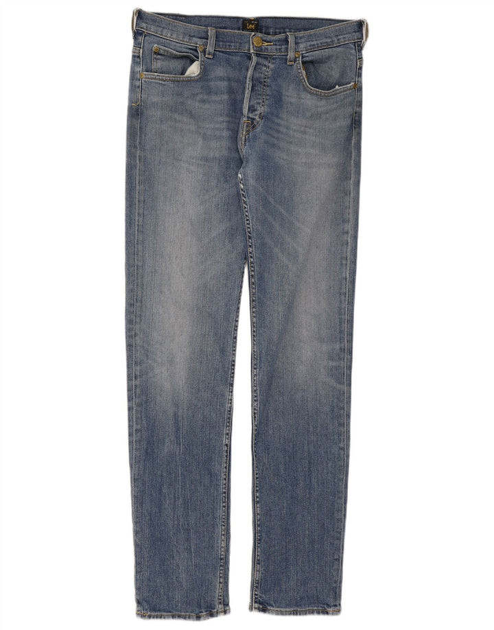 Lee Herren Powell Slim Jeans W33 L34 Blaue Baumwolle