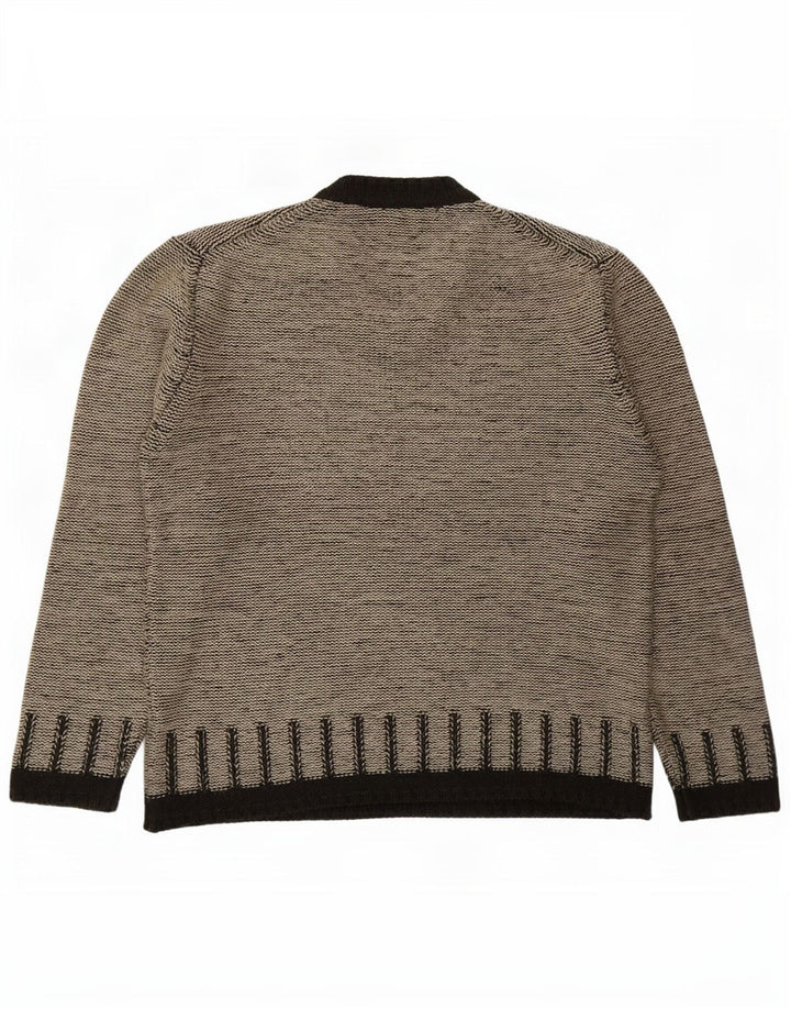 French Connection Herren-Pullover mit V-Ausschnitt, groß, Acryl, Grau