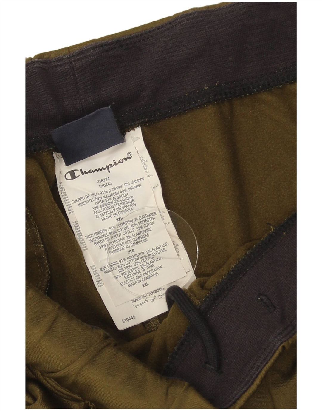 Champion Herren-Trainingshose, Jogger, 2XL, Khaki, Polyester