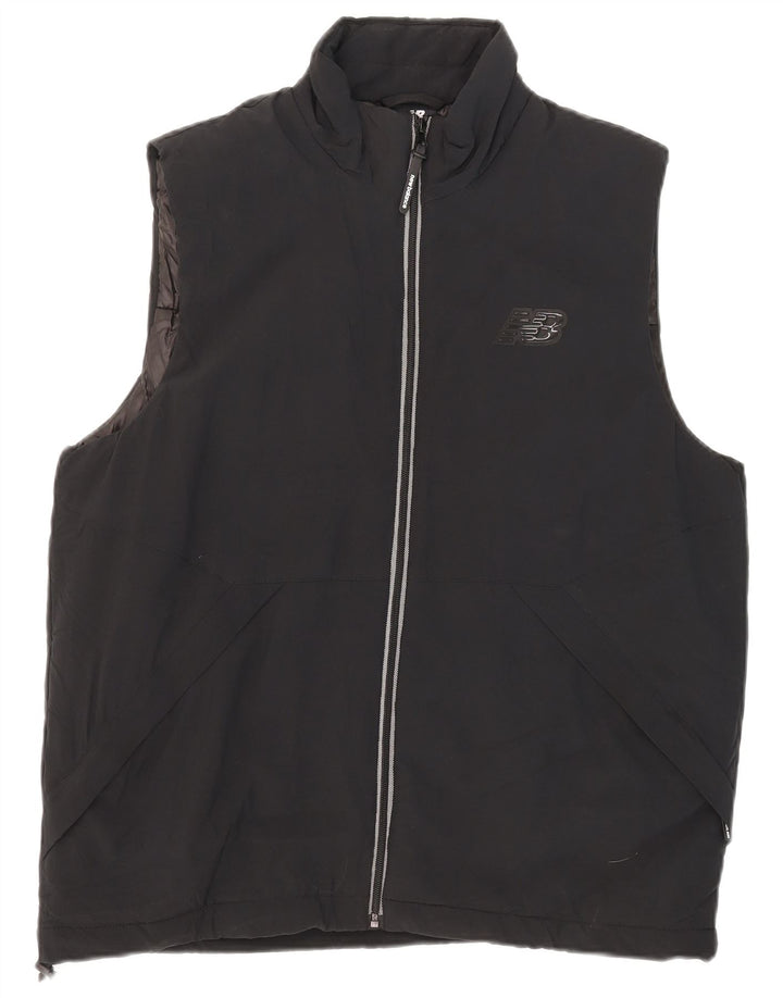 New Balance Herren Weste UK 38 Mittelschwarzes Polyester