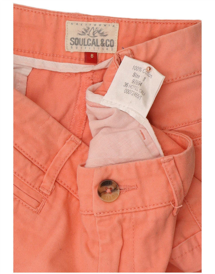 SOULCAL&CO Damen Chino-Shorts US 8 Medium W30 Rosa Baumwolle