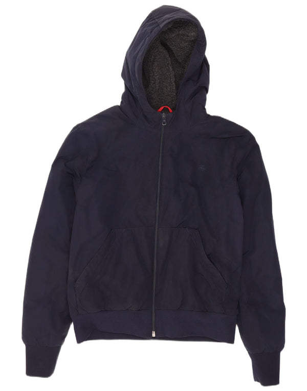 Fay Mädchen-Bomberjacke mit Kapuze, 12–13 Jahre, marineblaues Polyester