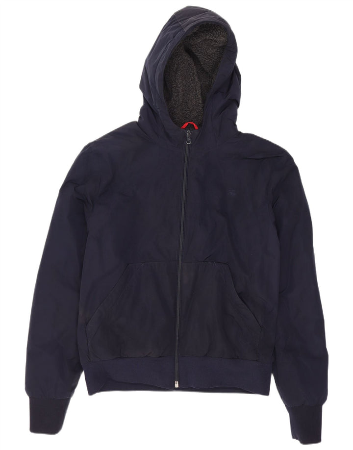 Fay Mädchen-Bomberjacke mit Kapuze, 12–13 Jahre, marineblaues Polyester