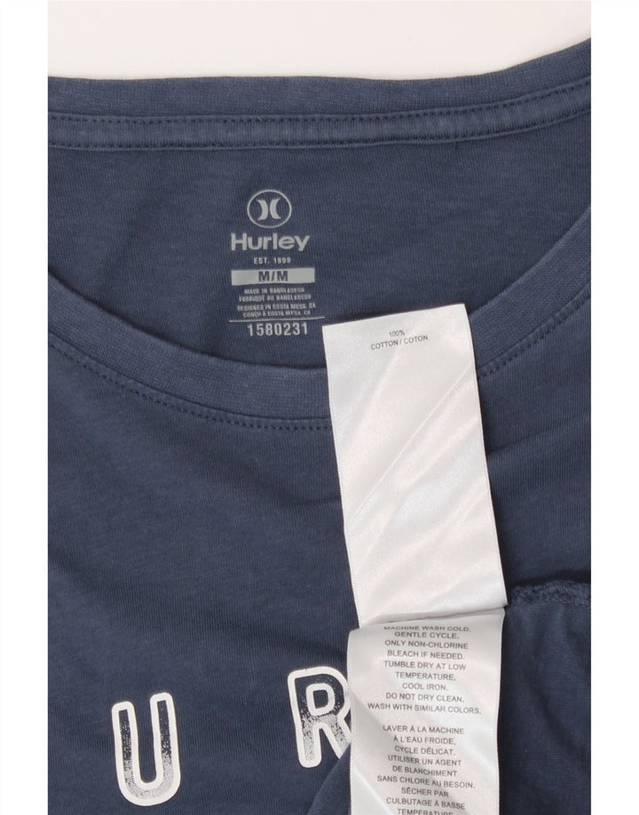 Hurley Herren-T-Shirt mit Grafik, mittelmarineblaue Baumwolle