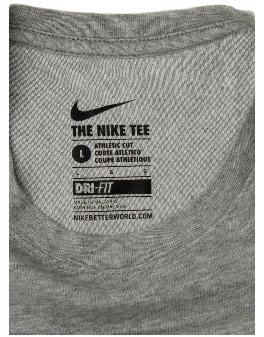 Nike Herren Athletic Fit Graphic T-Shirt-Oberteil, groß, grau gefleckt