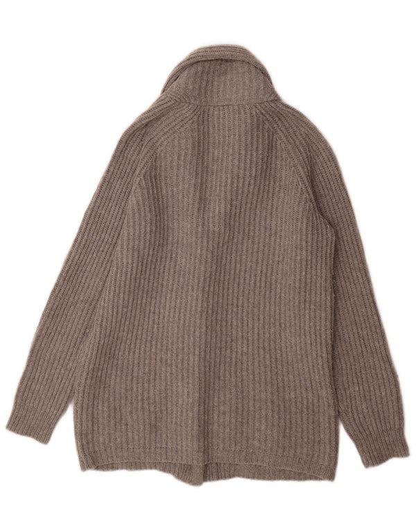Topshop Damen-Strickjacke in Übergröße, Gr. 8, Small, Grau, Acryl