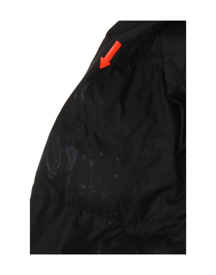 Nike Wattierte Jacke mit Kapuze für Jungen, 13–14 Jahre, XL, schwarzes Polyester