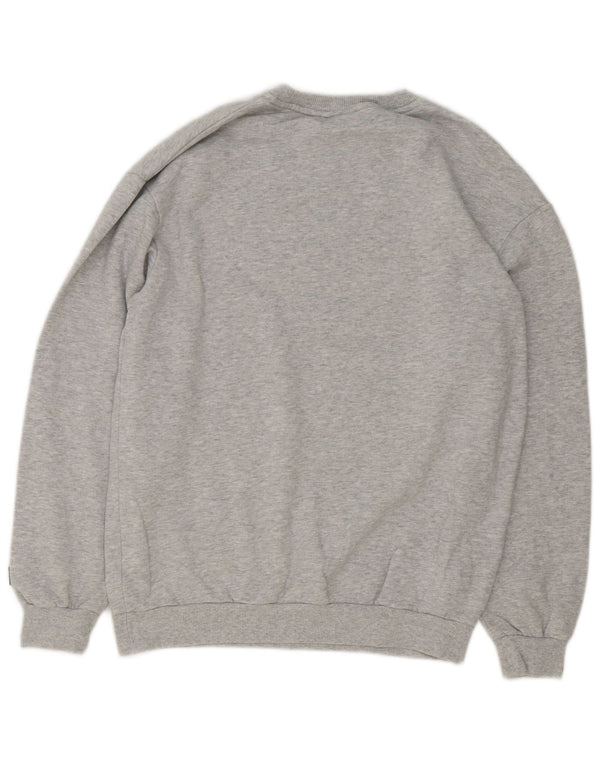 Fila Herren-Sweatshirt mit Grafik, Größe S, graue Baumwolle