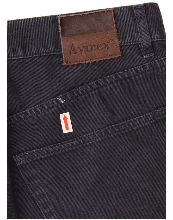 AVIREX Herren Straight Jeans W30 L29 Marineblau Baumwolle