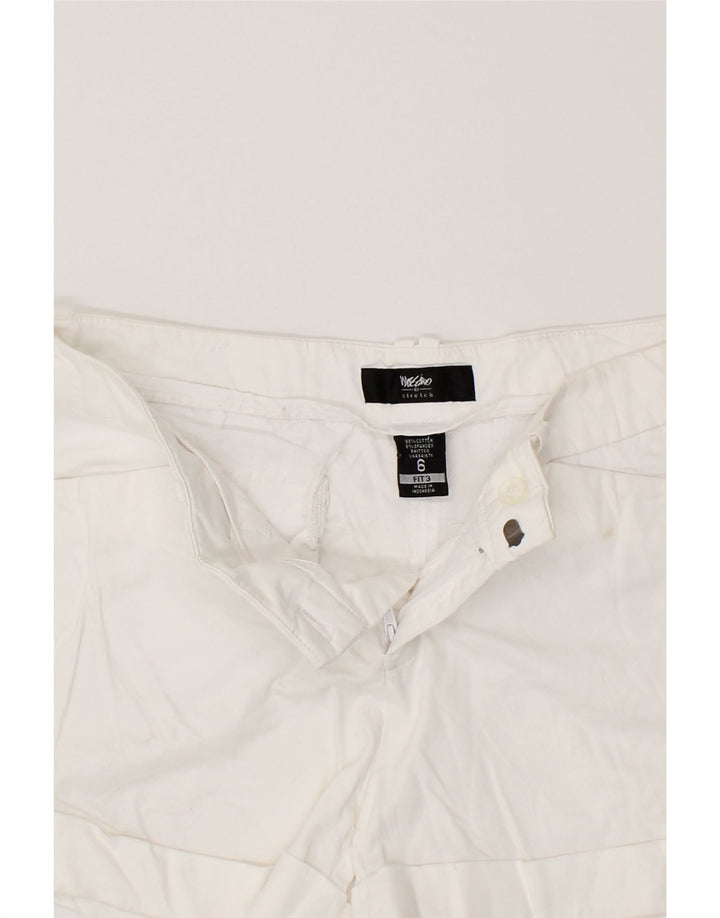 MOSSIMO Womens Denim Shorts US 6 Medium W30 White Cotton Vintage Mossimo and Second-Hand Mossimo from Messina Hembry 