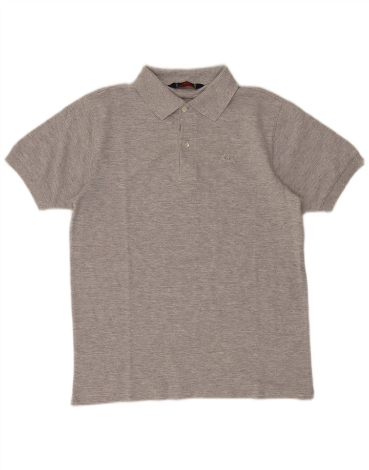 KAPPA Herren Poloshirt Small Grau Baumwolle