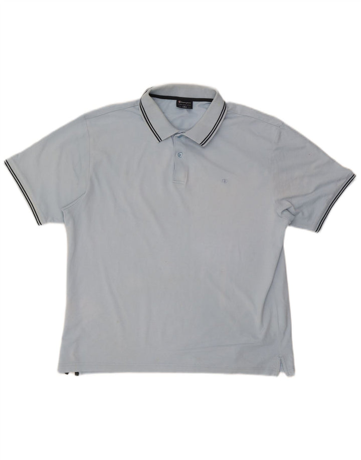 Champion Herren Poloshirt XL Blau Baumwolle