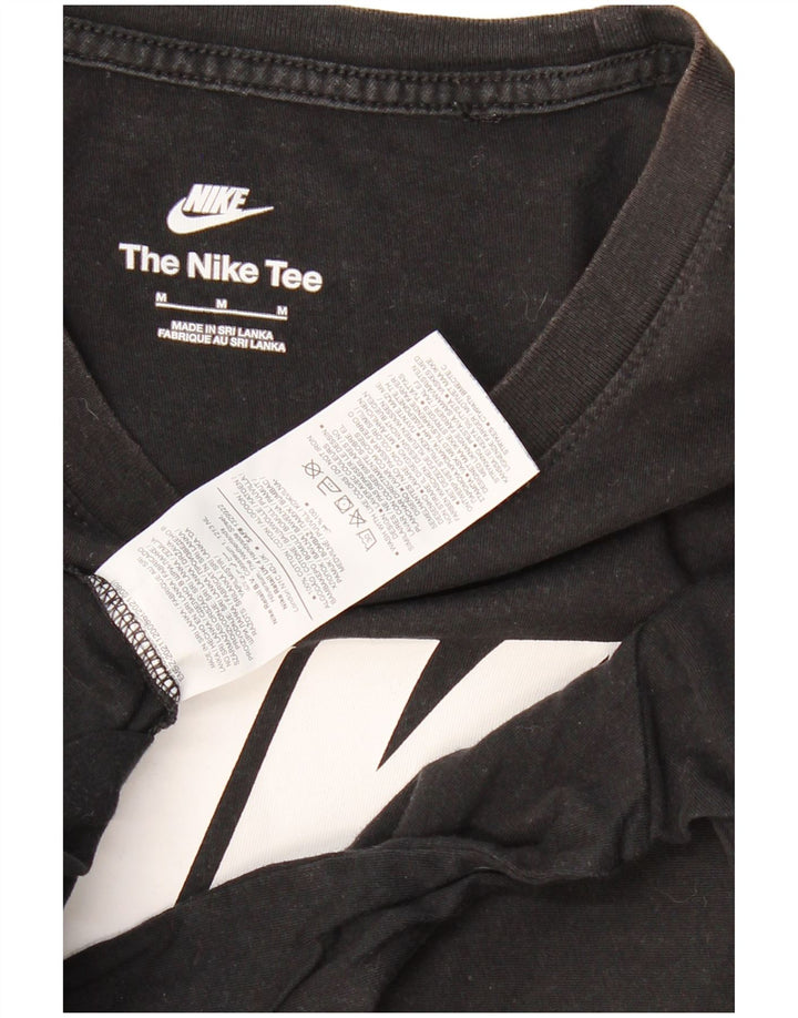 NIKE Herren-T-Shirt mit Grafik, mittelschwarz, Baumwolle