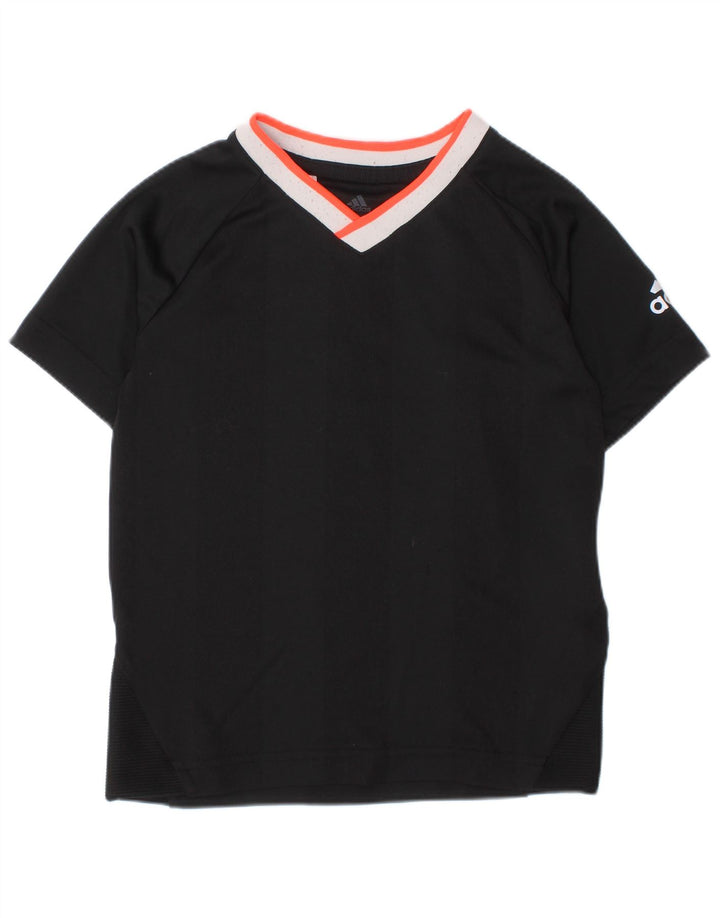 ADIDAS Climalite T-Shirt für Jungen, 4–5 Jahre, Größe S, Schwarz, Polyester