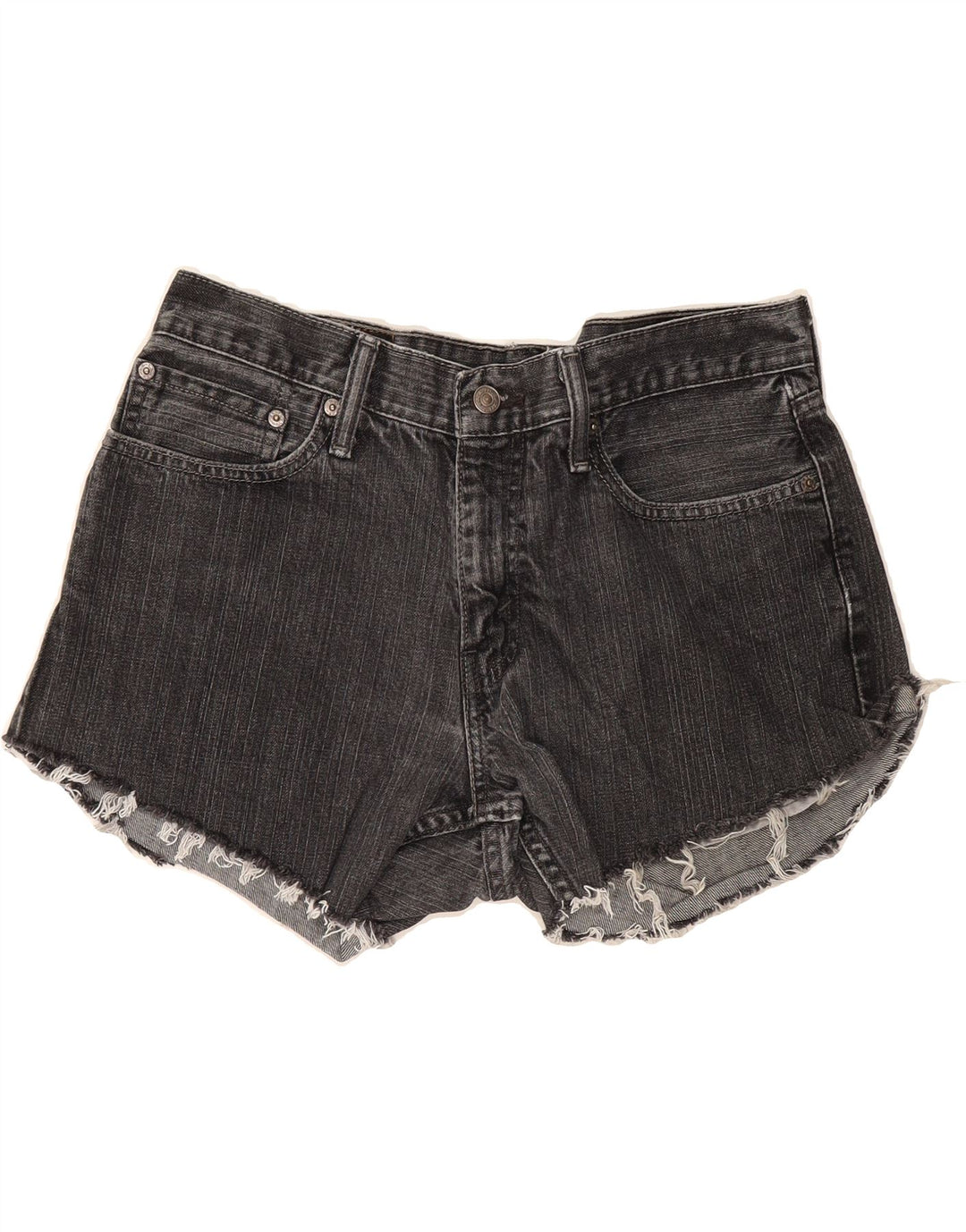 LEVI'S Womens 514 Denim Shorts W33 Large Grey Cotton Vintage Levi's and Second-Hand Levi's from Messina Hembry 