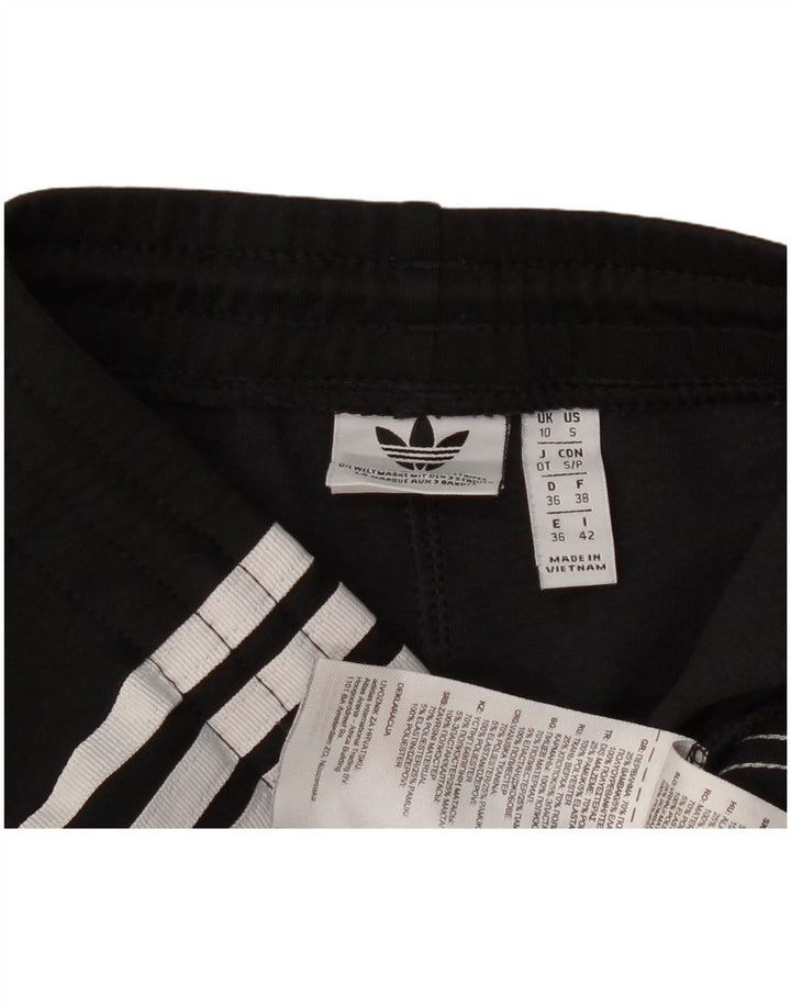 Adidas Damen Trainingshose UK 10 Small Schwarz Polyester