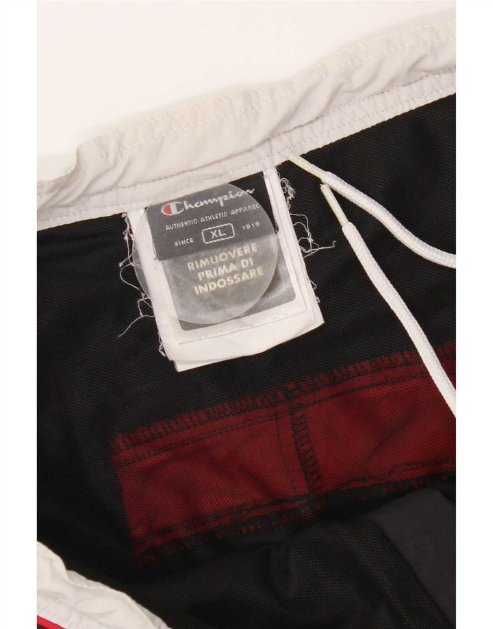 Champion Herren-Badeshorts mit Grafik, XL, schwarzes Farbblock-Polyester